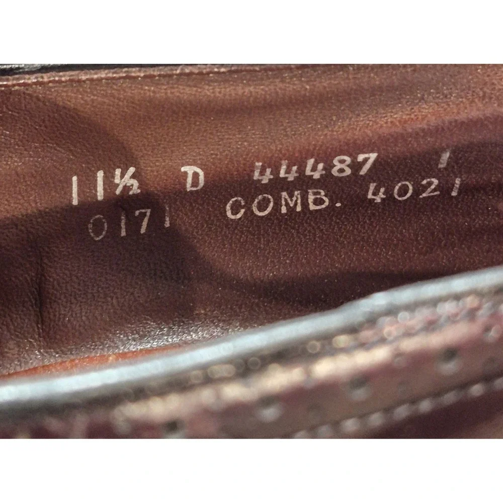 Allen Edmonds Berwick Leather‎ Loafers Wingtip Tassel Burgundy Men's 11.5 D